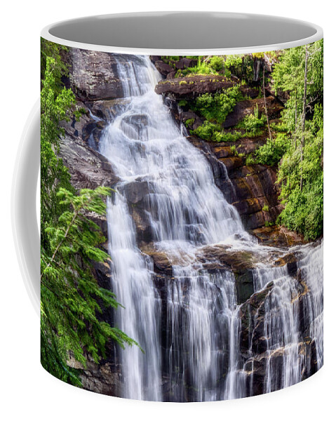 Waterfall Coffee Mug featuring the photograph Breathtaking Upper Whitewater Falls by Amy Dundon