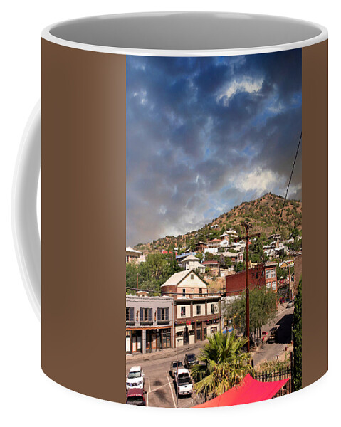 Brewery Ave Coffee Mug featuring the photograph Brewery Road Bisbee by Chris Smith