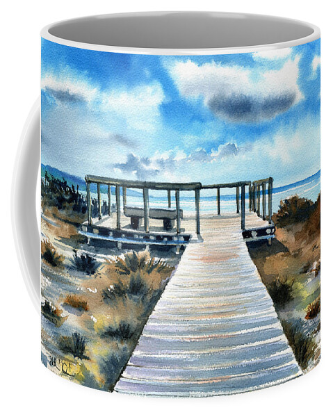 Portugal Coffee Mug featuring the painting Just Another Bright Day In Portugal by Dora Hathazi Mendes