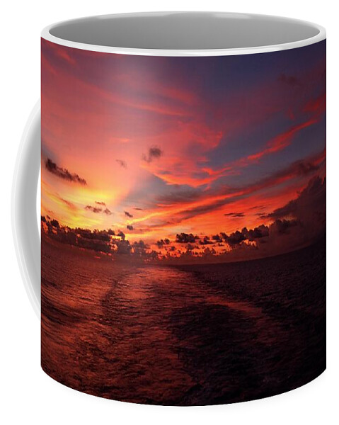 Ocean Coffee Mug featuring the photograph Bright Sunset 2 by Ocean View Photography