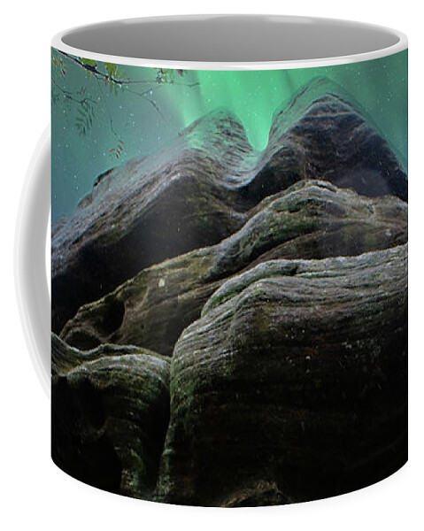 Mill Stones Coffee Mug featuring the photograph Brimham Rocks No. 7 by Doc Braham