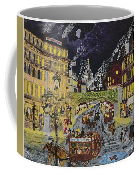 Historic Coffee Mug featuring the painting British Confidence 1885 by David Westwood