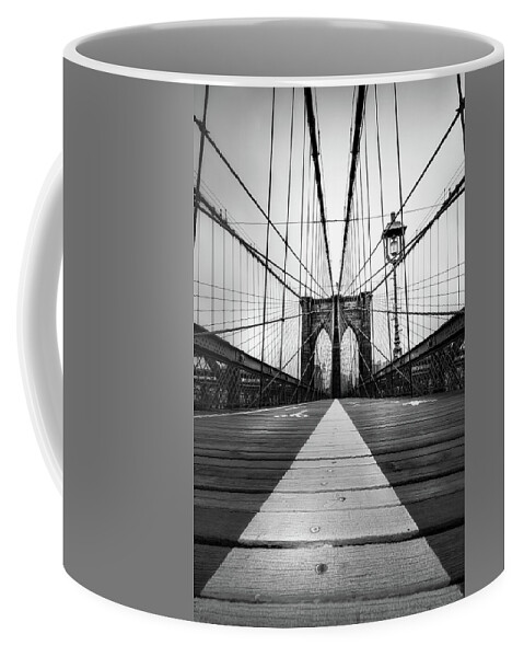 Brooklyn Bridge Coffee Mug featuring the photograph Brooklyn Bridge Perspective by Nicklas Gustafsson