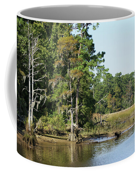  Coffee Mug featuring the photograph Brunswick Riverwalk by Heather E Harman