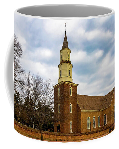 Bruton Parish Church Coffee Mug featuring the photograph Bruton Parish Church Christmas by Norma Brandsberg