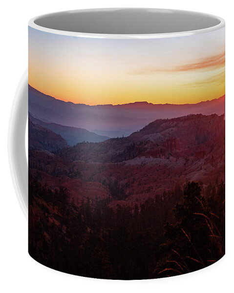 Bryce Cannon National Park At Sunrise Coffee Mug featuring the photograph Bryce At Sunrise by Nathan Wasylewski