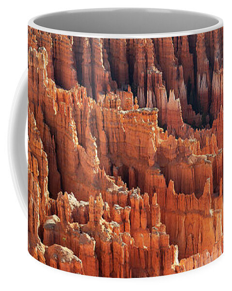 Utah Coffee Mug featuring the photograph Bryce Canyon Detail Panorama by Aaron Spong