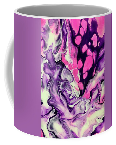 Girly Coffee Mug featuring the painting Bubble gum by Nicole DiCicco