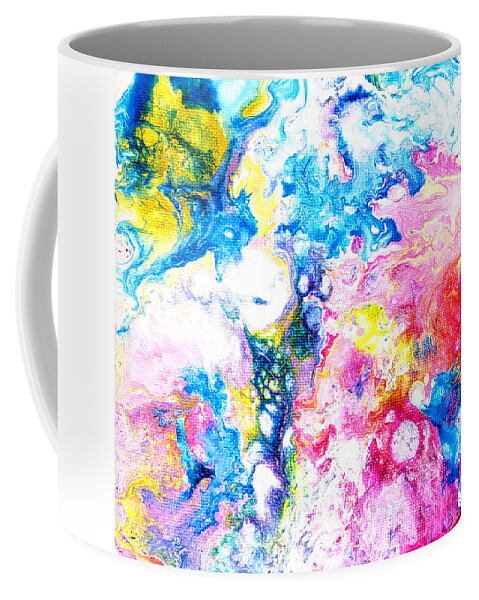 Abstract Coffee Mug featuring the painting Bubbles by Christine Bolden
