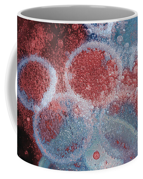 Bubbles Coffee Mug featuring the digital art Bubbles in Abstract by WAZgriffin Digital