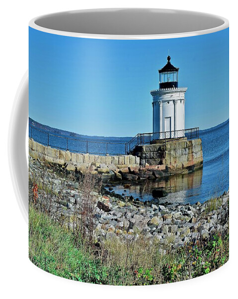 Bug Coffee Mug featuring the photograph Bug Light Horizontal View by Frozen in Time Fine Art Photography