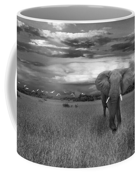 Mammal Coffee Mug featuring the photograph Bull Elephant by Ed Taylor