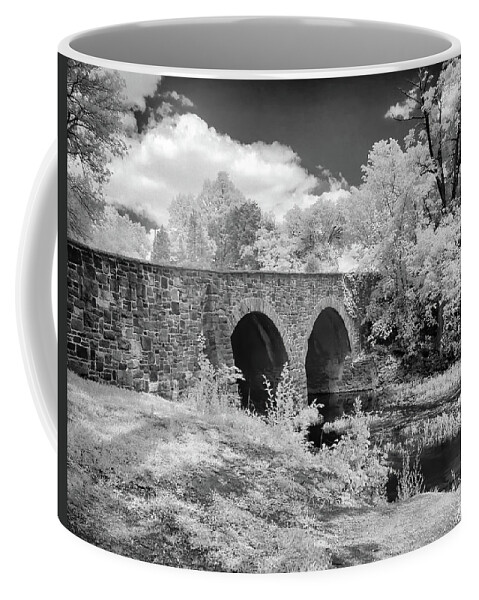 Manassas National Battlefield Coffee Mug featuring the photograph Bull Run Stone Bridge by Art Cole
