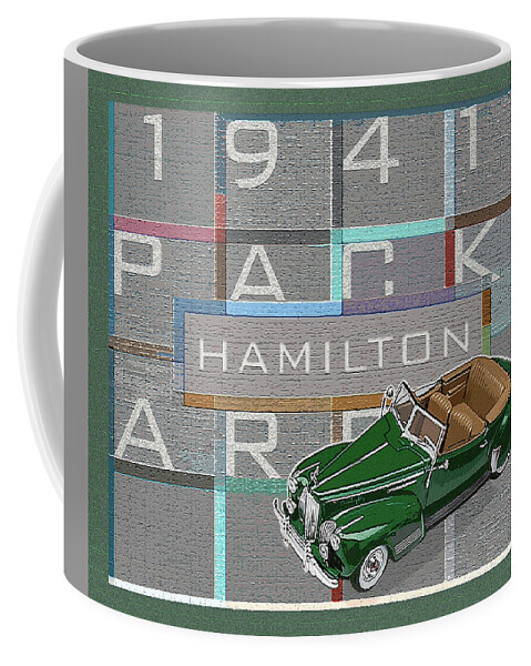 Hamilton Collection Coffee Mug featuring the digital art Hamilton Collection / 1941 Packard by David Squibb
