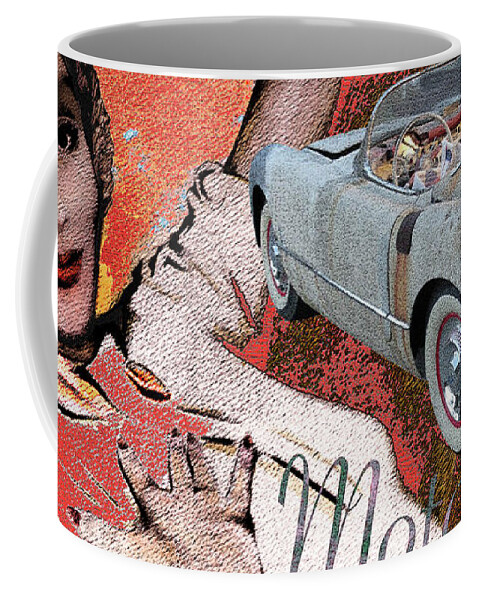 Patina Turner Coffee Mug featuring the digital art Patina Turner / Cherries Jubilee by David Squibb