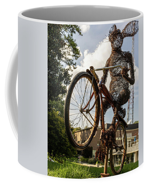 Transportation Coffee Mug featuring the photograph Bunny Hop by Rick Nelson
