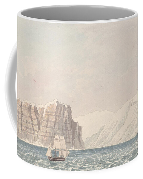 19th Century Coffee Mug featuring the drawing Burnett Inlet, Barrow Strait by Charles Hamilton Smith