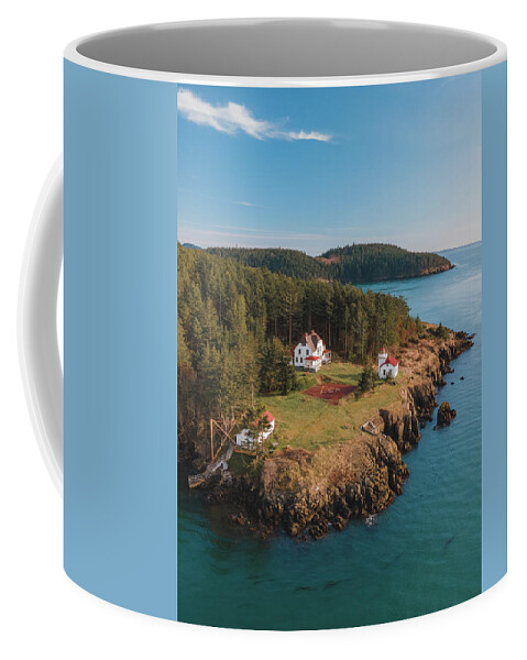 Lighthouse Coffee Mug featuring the photograph Burrows Island Lighthouse #2 by Michael Rauwolf