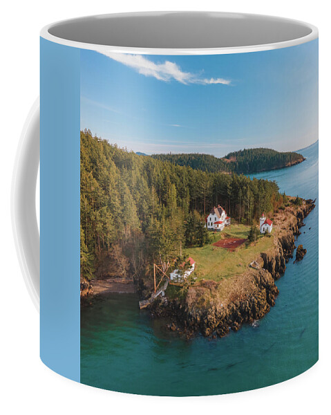 Lighthouse Coffee Mug featuring the photograph Burrows Island Lighthouse #3 by Michael Rauwolf