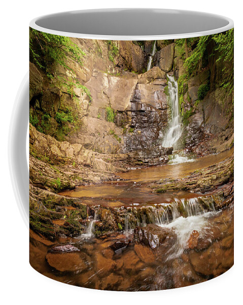 Buttermilk Falls Coffee Mug featuring the photograph Buttermilk Falls and Stream by Kristia Adams