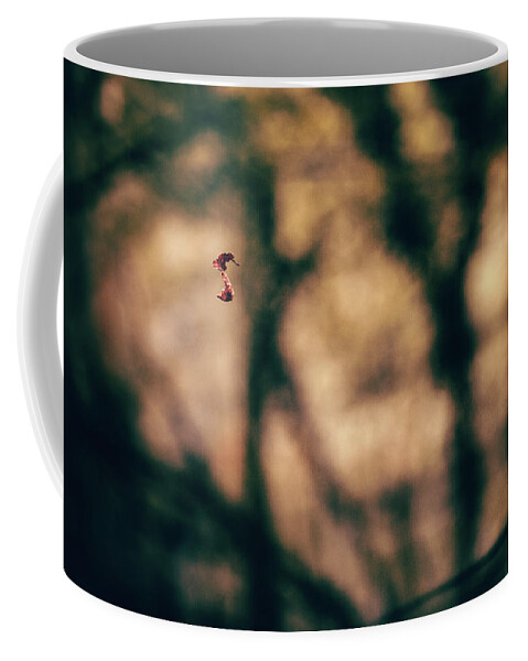 Forest Coffee Mug featuring the photograph By a thread by Gavin Lewis