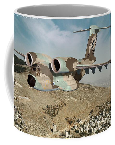 Osprey Coffee Mug featuring the digital art C-14I Golyat by Custom Aviation Art