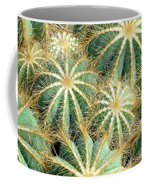 Cactus Coffee Mug featuring the digital art Cactus Nation by Rebecca Herranen