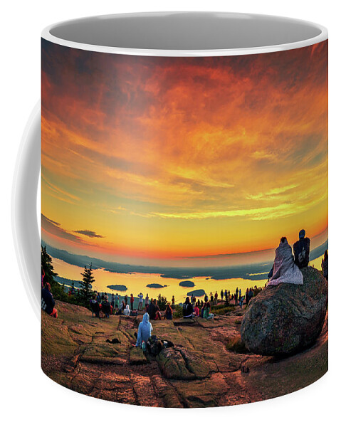 Acadia Coffee Mug featuring the photograph Cadillac Mountain 8174 by Greg Hartford