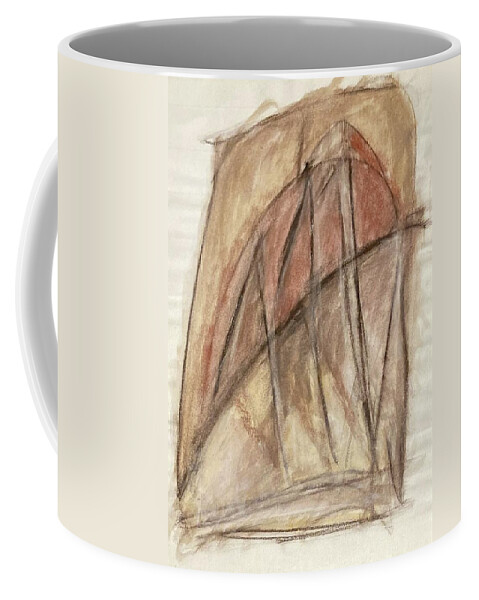 Lines Coffee Mug featuring the painting Cages V by David Euler