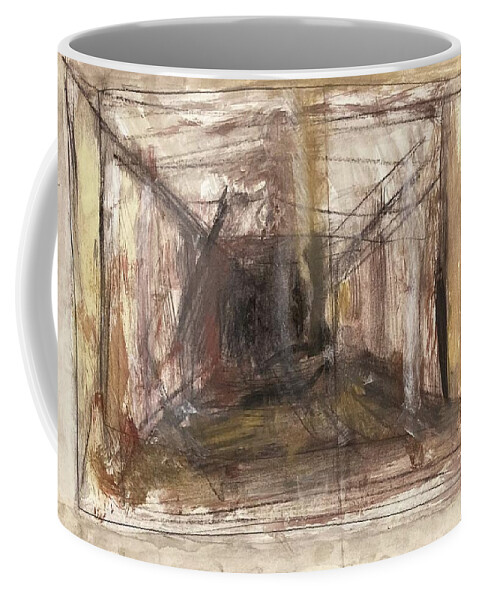 Cage Coffee Mug featuring the painting Cages I by David Euler
