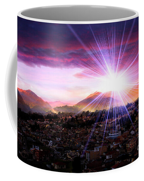 1932 Coffee Mug featuring the photograph Cajas Sunset Over Cuenca by Al Bourassa