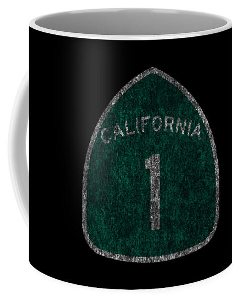 Funny Coffee Mug featuring the digital art California 1 Pacific Coast Highway by Flippin Sweet Gear