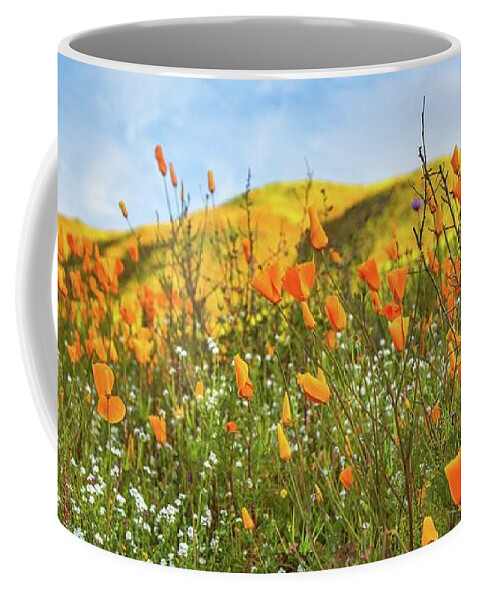 California Poppy Coffee Mug featuring the photograph California Poppy Fields by Rebecca Herranen