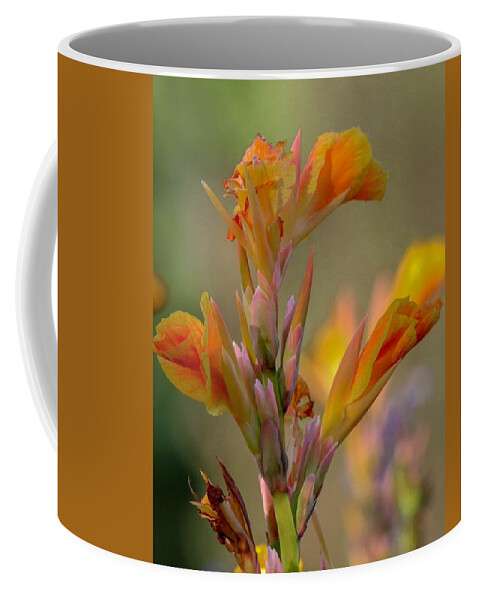 Closeup Coffee Mug featuring the photograph Canna Lily by Susan Rydberg