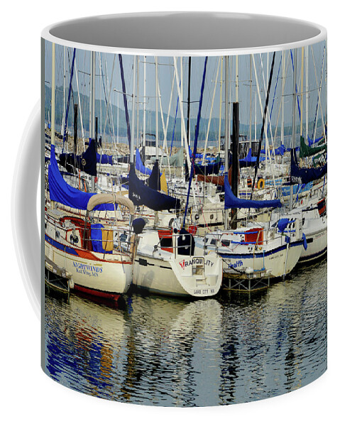 Lake City Marina Coffee Mug featuring the photograph Calm Waters by Susie Loechler