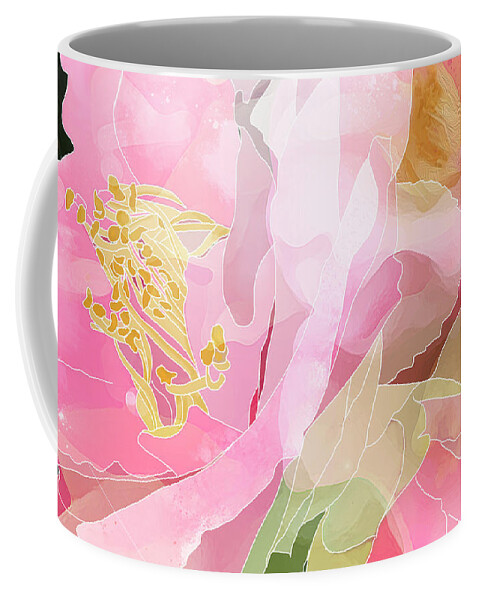 Floral Coffee Mug featuring the digital art Camille by Gina Harrison