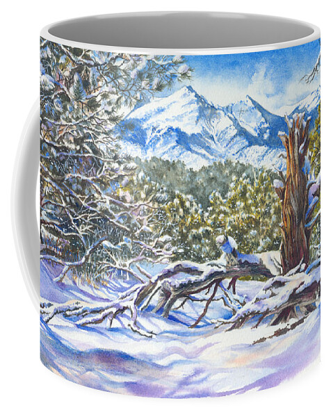 Sangre De Cristos Coffee Mug featuring the painting Camouflage by Jill Westbrook
