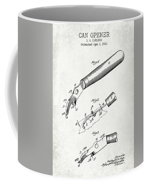 Can opener vintage patent by Dennson Creative