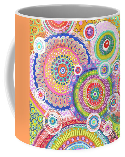 Candy Land Coffee Mug featuring the painting Candy Land by Tanielle Childers