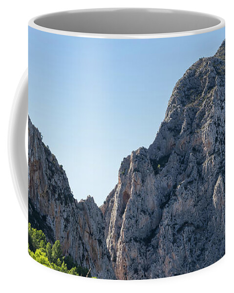 Mountains Coffee Mug featuring the photograph Canyon of Mascarat between Calpe and Altea by Adriana Mueller