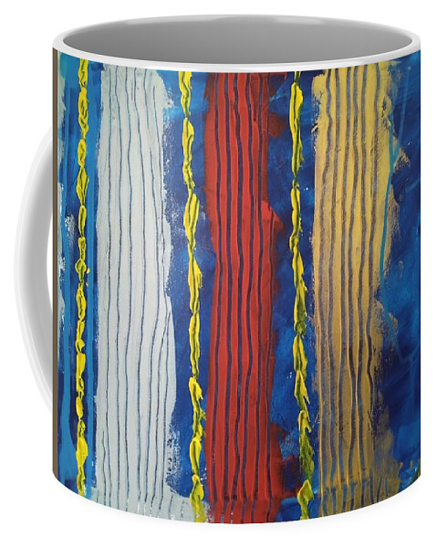  Coffee Mug featuring the painting Caos96 by Giuseppe Monti