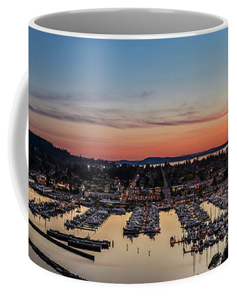 Cap Sante Coffee Mug featuring the photograph Cap Sante Sunset by Michael Rauwolf