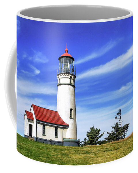 Lighthouse Coffee Mug featuring the photograph Cape Blanco Lighthouse by James Eddy