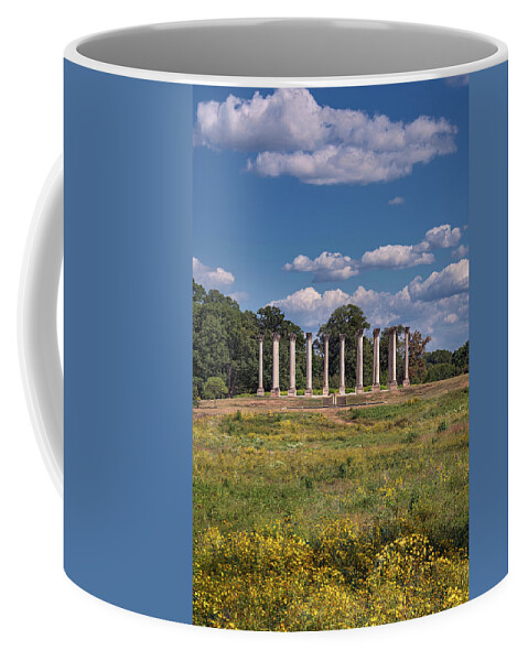 Washington Dc Coffee Mug featuring the photograph Capitol Columns 2 by Robert Fawcett
