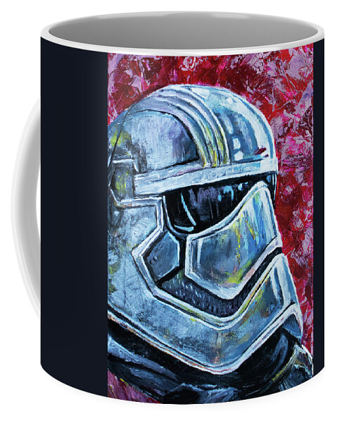 Star Wars Coffee Mug featuring the painting Captain Phasma by Aaron Spong