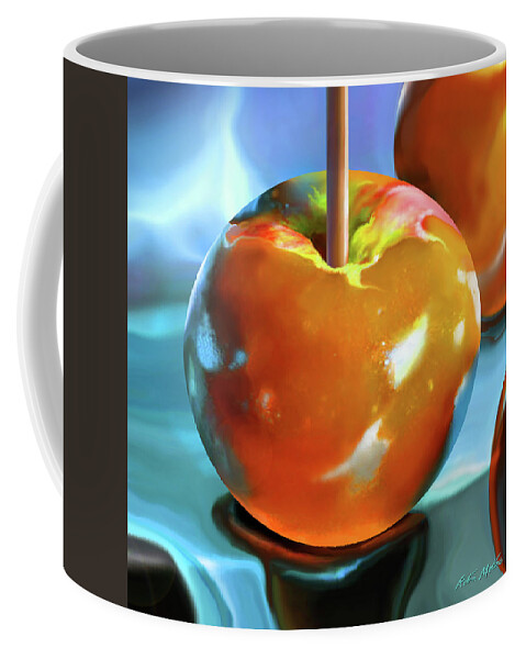 Caramel Apple Coffee Mug featuring the digital art Caramel Apple Dream by Robin Moline