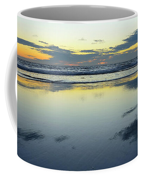Panoramic Coffee Mug featuring the photograph Cardiff Sunset by John F Tsumas