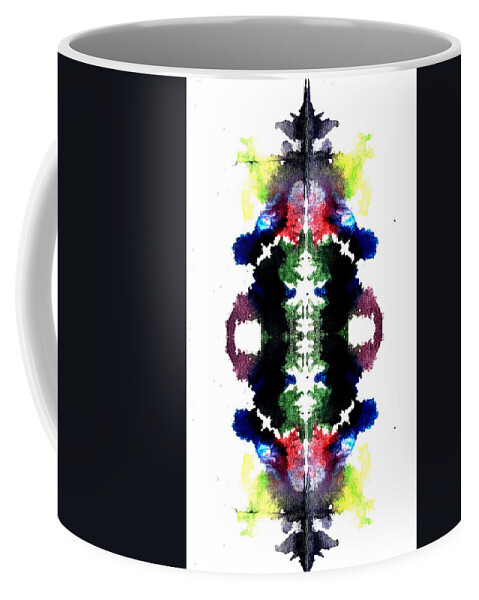 Abstract Coffee Mug featuring the painting Care Giver and Taker by Stephenie Zagorski
