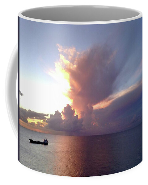  Coffee Mug featuring the photograph Caribbean Sea Phenomenon 2 by Judy Frisk
