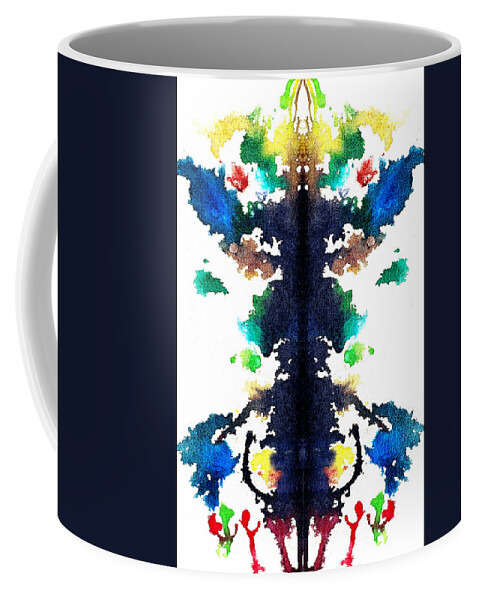 Ink Blot Coffee Mug featuring the painting Caring Celebration by Stephenie Zagorski